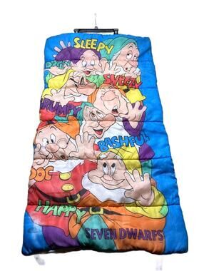 Vintage Disney Seven Dwarfs Sleeping Bag